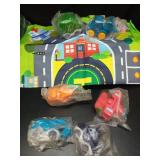 Big Cartoon Truck Car Toys for 1 Year Old Boy with Playmat/Storage Bag|Baby and Toddler Toys 12-18 Months & Age 1-2|1st Birthday for Baby Toys 1 Year Old - Retail: $17