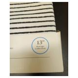 13\" x 13\" Fabric Bin Black Textured Stripes - Brightroomâ¢ - Retail: $11