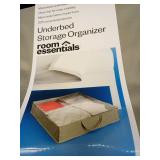Room Essentials Storage Set - 10-Shelf Hanging Organizer & Underbed Box - Retail: $25