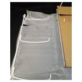 Wallniture Guru Wall Mount Yoga Mat Home Gym Equipment Resistance Bands and Foam Roller Holder with 3 Hooks 3 Sectional Metal White - Retail: $13