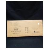 Wallniture Guru Wall Mount Yoga Mat Home Gym Equipment Resistance Bands and Foam Roller Holder with 3 Hooks 3 Sectional Metal White - Retail: $13