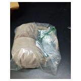 RUIKUNA Winter Ear Muffs Women Fuzzy Earmuffs Faux Fur White Ear Warmers Girls Black Warm Ear Covers Fluffy Cute Pink Large (KHAKI) - Retail: $15