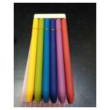 Ddaowanx Gel Pens, 6 Pcs 0.5mm Quick Dry Black Ink Pens Fine Point Smooth Writing Pens, Office Desk Accessories for Women(6 Pcs Vintage-Black Ink) - Retail: $13