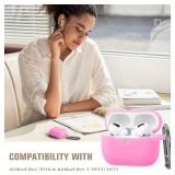 Night-Glow AirPods Pro Case Cover, Hamile Silicone Cases with Keychain Accessories for Apple Airpod Pro 1st/2nd Case 2019 2022, Women Men - Retail: $11