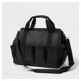 15\" 35 Pocket Heavy Duty Tool Bag - Brightroomâ¢: Utility Storage, Black, Zipper Closure, 23L Capacity - Retail: $25