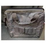 15\" 35 Pocket Heavy Duty Tool Bag - Brightroomâ¢: Utility Storage, Black, Zipper Closure, 23L Capacity - Retail: $25