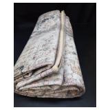 jinchan Runner Rug 3x8 Washable Hallway Rug Vintage Indoor Thin Retro Floor Cover Distressed Floral Country Lightweight Non Slip Carpet for Entryway Bathroom Kitchen Bedroom Living Room Stairway Red -