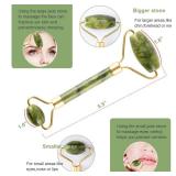 fuvooi Jade Gua Sha Facial Massager Set - 4 in 1 Skin Care Tools with Roller and Massager - Retail: $18