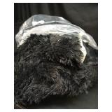 ISEAU Black Rug Super Soft Shaggy 4x6 Feet Rugs for Bedroom, Fluffy Area Rug for Living Room Floor Rug, Fuzzy and Comfy Carpet Nursery Shag Rug for Kids Boys Room Decor - Retail: $17