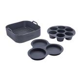 Gourmia 8.86\" x 8.86\" Accessory Pack Silicone Roasting Rack - Retail: $20