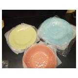 Tabletops Gallery 12PC Assorted Melamine Dinnerware Set - Summer Fun - Retail: $40