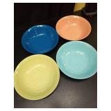 Tabletops Gallery 12PC Assorted Melamine Dinnerware Set - Summer Fun - Retail: $40