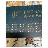 jinchan Runner Rug 3x8 for Hallway - Kitchen Machine Washable Vintage Floral Non-Slip with Rubber Backing Ultra-Thin Low-Pile Carpet Runner for Entryway Bedroom Laundry Room (3x8ft, Orange) - Retail: 