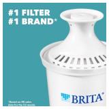 Brita Water Filter Pitcher for Tap and Drinking Water with 1 Standard Filter, Lasts 2 Months, 6-Cup Capacity, BPA Free, Red - Retail: $24