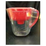 Brita Water Filter Pitcher for Tap and Drinking Water with 1 Standard Filter, Lasts 2 Months, 6-Cup Capacity, BPA Free, Red - Retail: $24