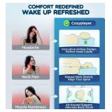 Effective Pain Relief Cervical Neck Pillow for Sleeping, Ergonomic Cooling Side Sleeper Pillow for Neck Support, Odorless Orthopedic Contour Memory Foam Pillows, Bed Pillow for Back Stomach Sleeper - 