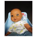 14\" Boy Baby Doll - Dark Brown Hair + Brown Eyes - Gigglescapeâ¢ - Retail: $16