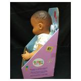 14\" Boy Baby Doll - Dark Brown Hair + Brown Eyes - Gigglescapeâ¢ - Retail: $16