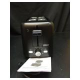 Oster 2-Slice Toaster With Extra-Wide Slots Black: 800W, Bagel & Toast Capabilities, 1-Year Warranty, Spot Clean - Retail: $30