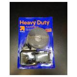 600lb Ratchet Strap Single - up&upâ¢: Metal & Polyester Towing Kit, Black, 1.25\"x1.25\", 1 Piece - Retail: $16