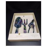3pc Shears Gardening Tool Set Dark Palm Banana Tropical Blue - Thresholdâ¢ - Retail: $25