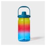 64 fl oz Plastic Striped Water Bottle - Tabitha Brown for Target - Retail: $15