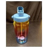 64 fl oz Plastic Striped Water Bottle - Tabitha Brown for Target - Retail: $15