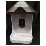Smart Bird Feeder with Camera, with AI Identify Birds Species & Solar Panel, WiFi Birdfeeder with Cam, 4K HD Live View, Chew-Proof & Waterproof Design, Real-Time App Brown/White Retail $60