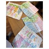 GEEORY Happy Easter Peeps Pillow Covers 18x18, Set of 4