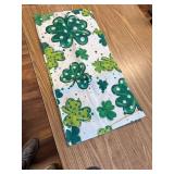 Artoid Mode Watercolor Shamrock Table Runner, 13 x 108 in