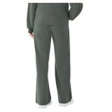 Members Mark women s sand wash wide leg pant size large