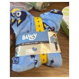 Bluey three-piece robe and PJ set size 6