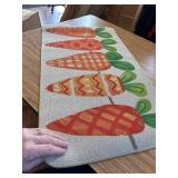 Carrot Doormat, Non-Slip, 16x24in, Indoor/Front Door