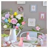 Jasmsiy Artificial Flowers: Faux PU Tulips & Roses for Decor