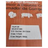 Masterbuilt 2-Door 4-Rack Dual Fuel Charcoal Propane BBQ Smoker Black