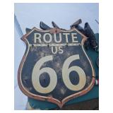 Assorted Lot W/ Route US 66 Sign, Bread Box, Ice Skates and More!