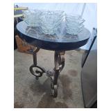 Decorative Glass Candle Bowls with Marble Table