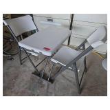 Lifetime Folding Chairs and Table