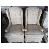 Wing Back Style Chairs - Set of 3