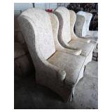 Wing Back Style Chairs - Set of 3