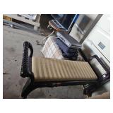 Assorted Lot W/ 32in Vizio TV, Decorative Metal Stand, Window Bench, and More!