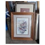 Collection of Mixed Framed Art Pieces