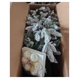 Assorted Lot W/ 4ft Christmas Tree, Lg Computer Monitor, Digital Picture Frame and More!