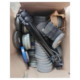 Assorted Lot W/ Old School Film Rolls, Recorder, and Stand