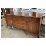 Traditional Walnut Sideboard with Cabriole Legs