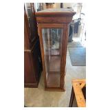 Traditional Burl Wood Display Cabinet