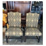 Traditional Wing Back Chairs - Set of 2