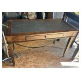 Writing Desk with Leather Top