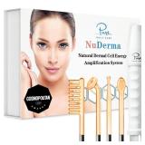 Pure Daily Care NuDerma Handheld Skin Therapy Wand Machine w/Neon Anti-Aging - Skin Tightening - Wrinkle Reducing - Dark Circles Clarifying - Hair & Scalp Stimulator - Retail: $80