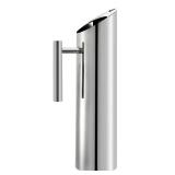 Hiceeden Stainless Steel Water Pitcher, 68oz/2L Modern Metal Pitcher with Ice Guard, Silver Carafe Drink Jug with Handle, Homemade Beverage Container for Juice, Coffee, Milk, Iced/Hot Tea - Retail: $2